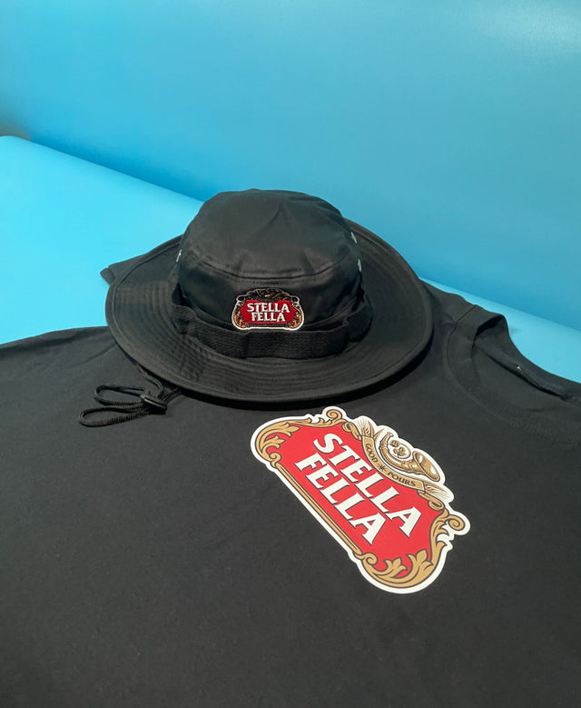Stella Fella Bundle - Tee & Black Boonie Hat