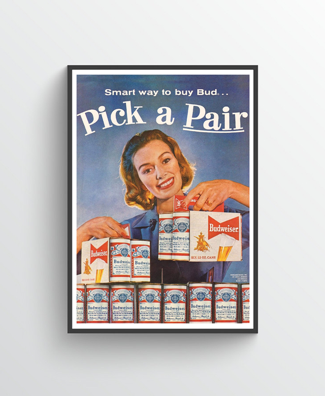 Grab A Bud Vintage Poster - Pints Apparel