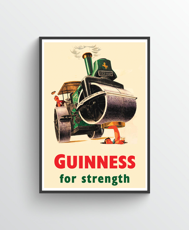 Guinness Gives You Strength Poster - Pints Apparel